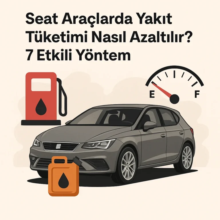 Seat Araçlarda Yakıt Tüketimi Nasıl Azaltılır? 7 Etkili Yöntem