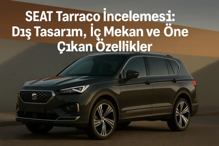SEAT Tarraco İncelemesi: Dış Tasarım, İç Mekan ve Öne Çıkan Özellikler