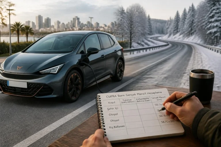 CUPRA Born Gerçek Menzili Nasıl Hesaplanır? Şehir İçi, Otoyol ve Kış Kullanımı İçin Pratik Yöntem