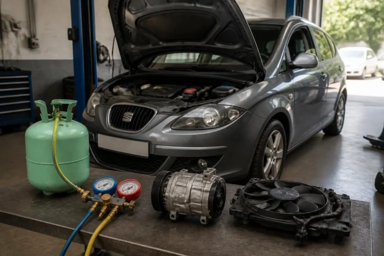 SEAT Altea Klima Soğutmuyor ve Ilık Üflüyor: Gaz Eksikliği mi, Kompresör mü, Fan mı?