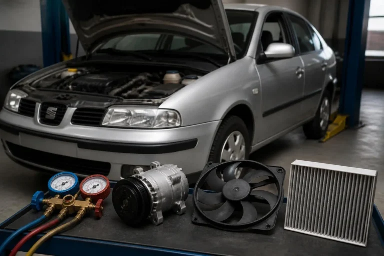 SEAT Cordoba Klima Soğutmuyor: Gaz Eksikliği, Kompresör, Fan ve Polen Filtresi Nasıl Ayırt Edilir?