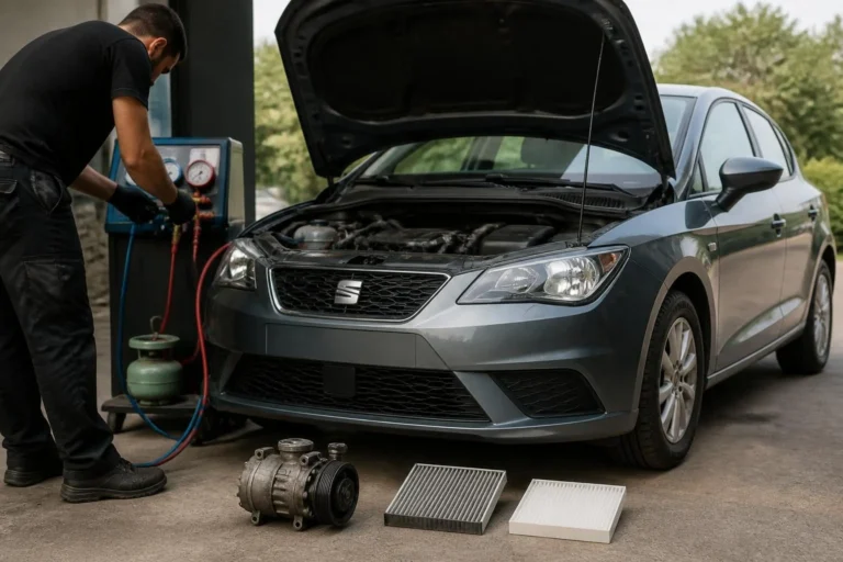 SEAT Ibiza Klima Soğutmuyor: Gaz Eksikliği mi, Kompresör mü, Polen Filtresi mi?